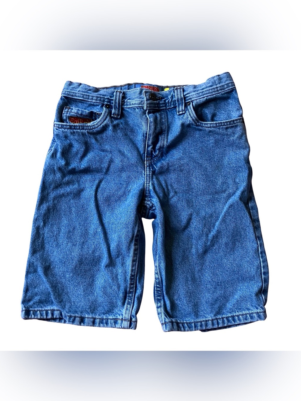 Empyre Shorts Size 26 Blue Skater Street Wear Baggy Y2K Relaxed Denim Jeans Logo